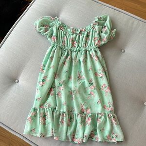 Janie and Jack girls size 12 floral chiffon dress - worn once!